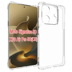 Shockproof Clear Airbag Silicone TPU Phone Case - Motorola Signature (Airbag Clear Case)