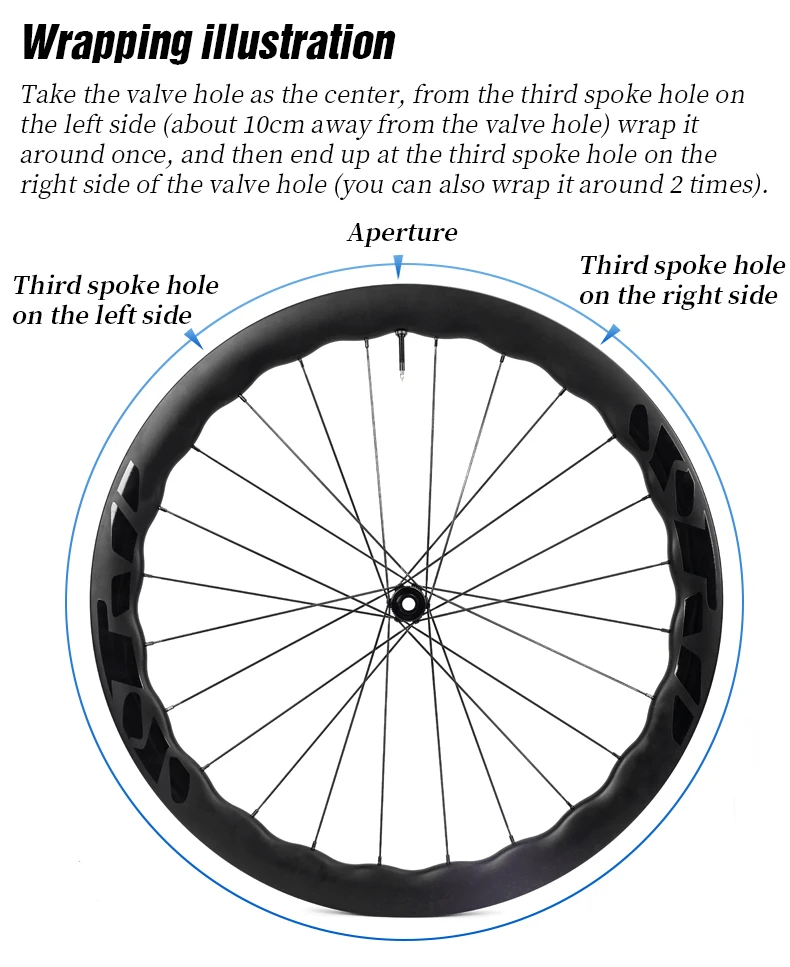 LEBYCLE Fahrrad-Tubeless-Felgenbänder, Breite 21-36 mm*10 m, Fahrrad-Felgenbandstreifen für MTB-Rennrad-Laufräder, langlebiges Fahrradzubehör – Detail 7