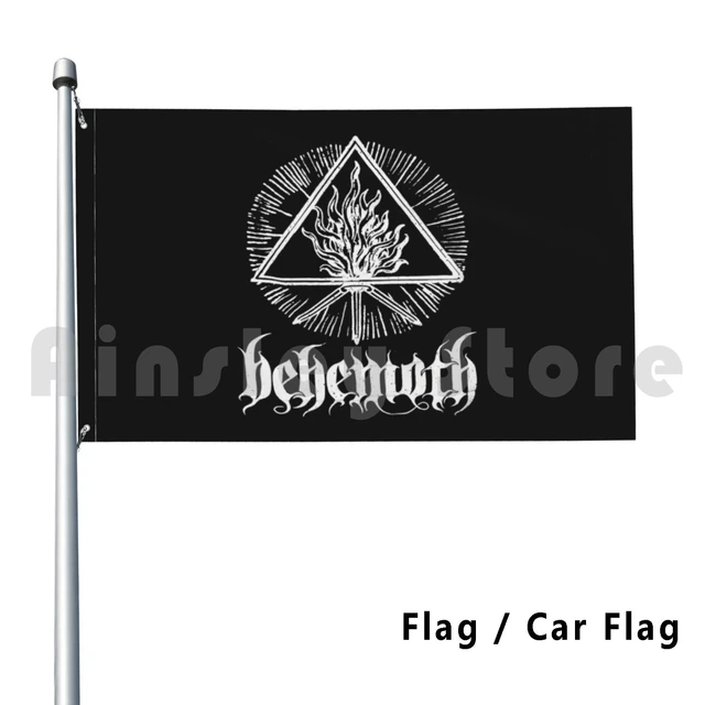 Behémoth – drapeau décoratif extérieur avec Logo, bande de voiture, 99art  est une bande en métal poli extrême de gdañsk - AliExpress