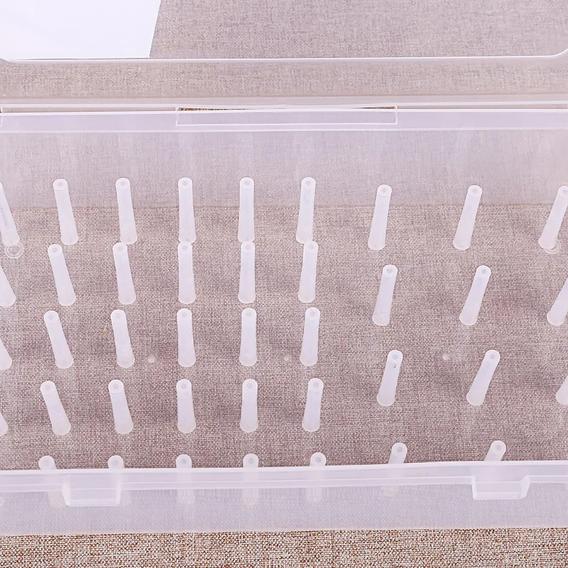 Clear Sewing Thread Storage Box 42 Pieces Spools Bobbin Carrying Container Case Spool Organizing Sewing Storage Bag sewing storage box sewing thread box