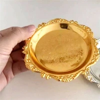 Mini Storage Tray Silver Cake Fruit Plate Jewelry Display Plastic Tray Party Sushi Plate For Home Decor Photo Props 1
