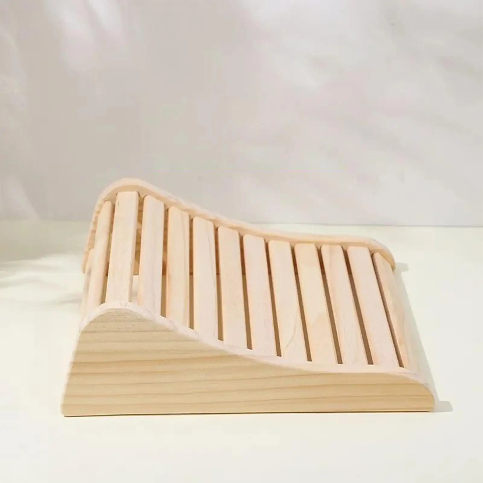 Wooden Pillow Headrest Hollow Relaxing Cushion Neck Support Pillow For Spa Gym Hotel Room Personal Relaxation Post-Workout