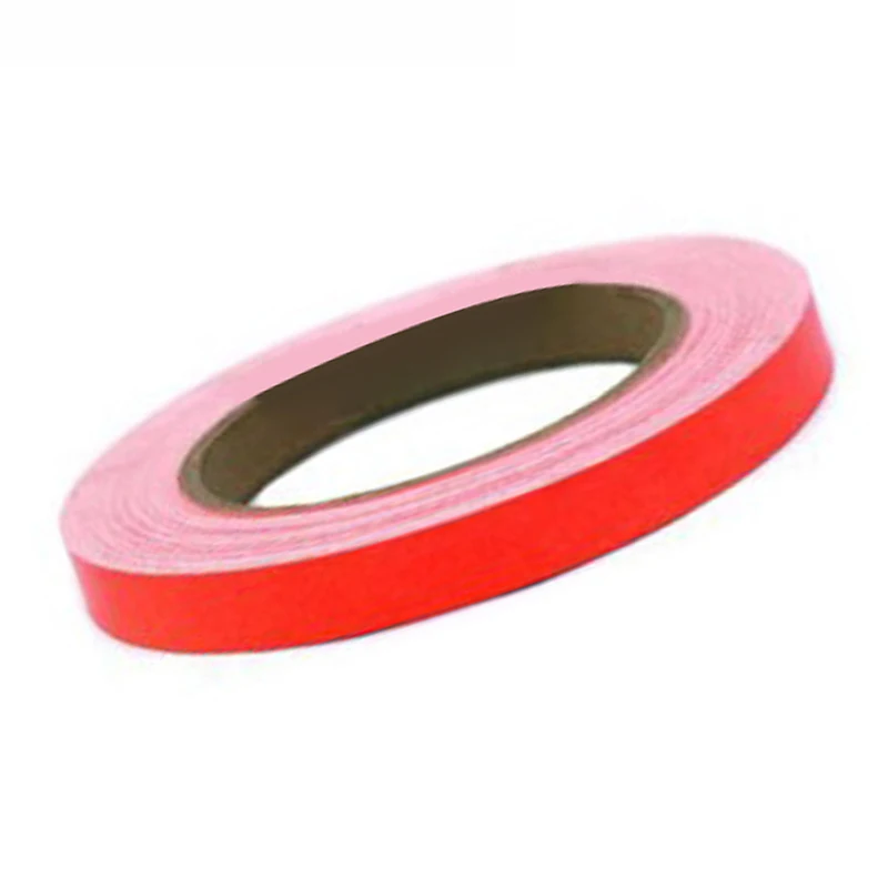 Película de envoltura de vinilo reflectante para coche, calcomanía de 15 Mm X 10 M, revestimiento de PVC rojo, 15mm X 10 metros