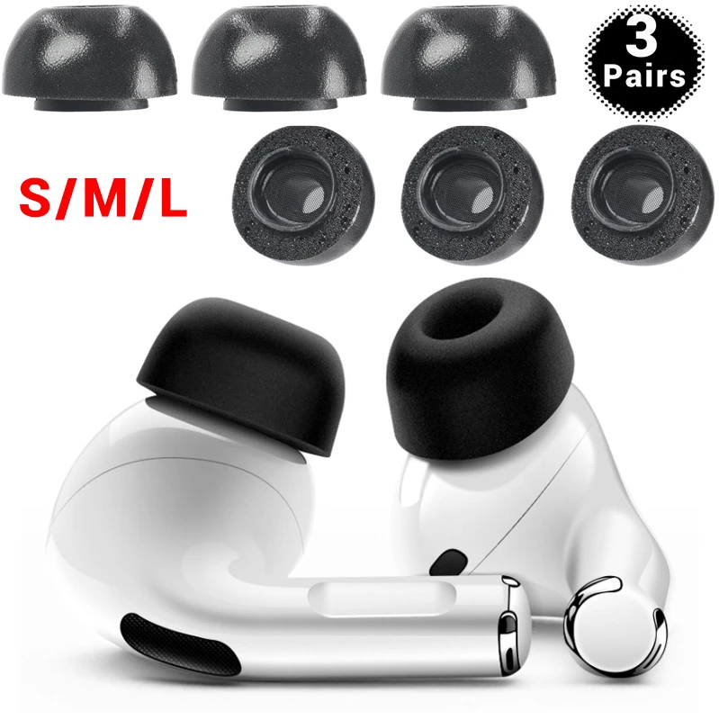 Memory Foam Noise Reduction Headphones Memory Foam Ear Tips Airpods