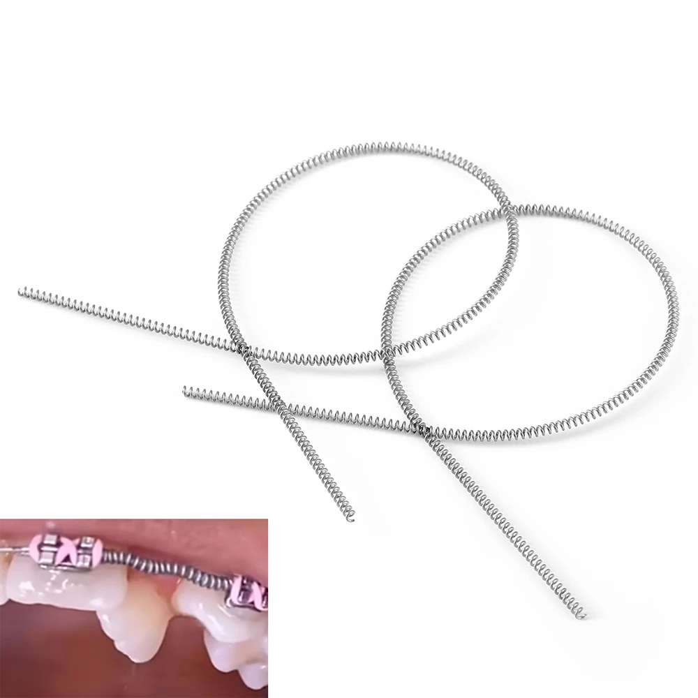 2 Teile/paket AZDENT Dental Kieferorthopädische Offene Feder Niti Elastische Schraubenfedern Größe 0,008/0,010/0,012/0,14*180mm Zahnmedizin Liefert – Detail 10