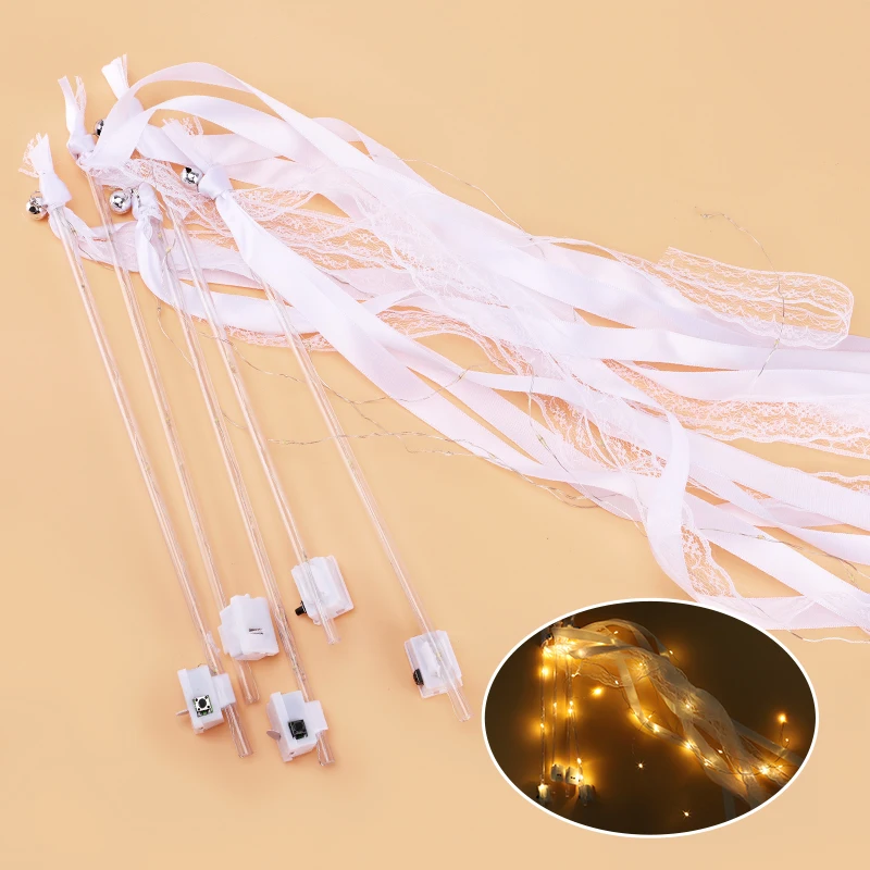 Varinhas Iluminadas Para Casamento - 30 Peças Com Sinos E Modos De Luz