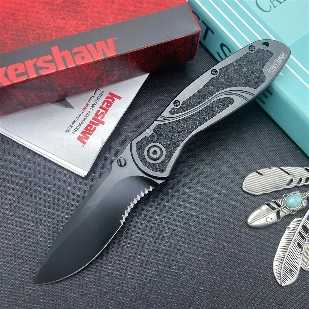 

Kershaw 1670 Folding Pocket Knife Half Serrated S30V Blade Aluminum Alloy Handle Outdoor Camping Fishing EDC Multitool Jackknife