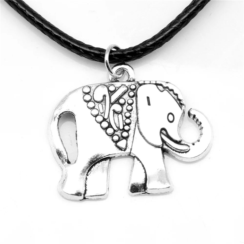 

1 Piece Elephants Chain Necklac Supplies For Jewelry 22x25mm