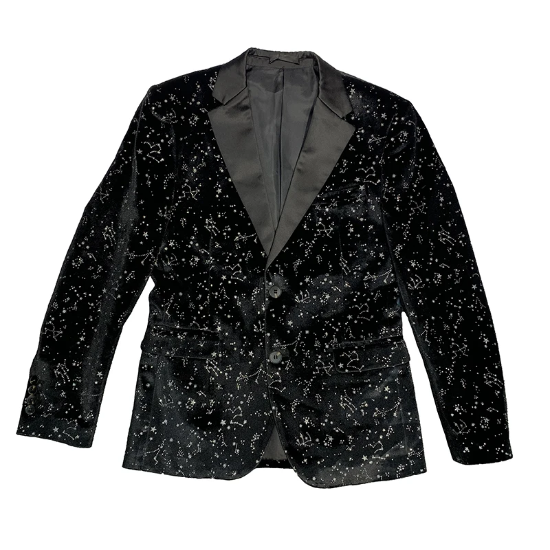 Sequin Design Men Blazers Singer DJ Stage Suit Jacket Wedding Business Casual Dress Coat 2021 Blazer Masculino Veste Homme 5