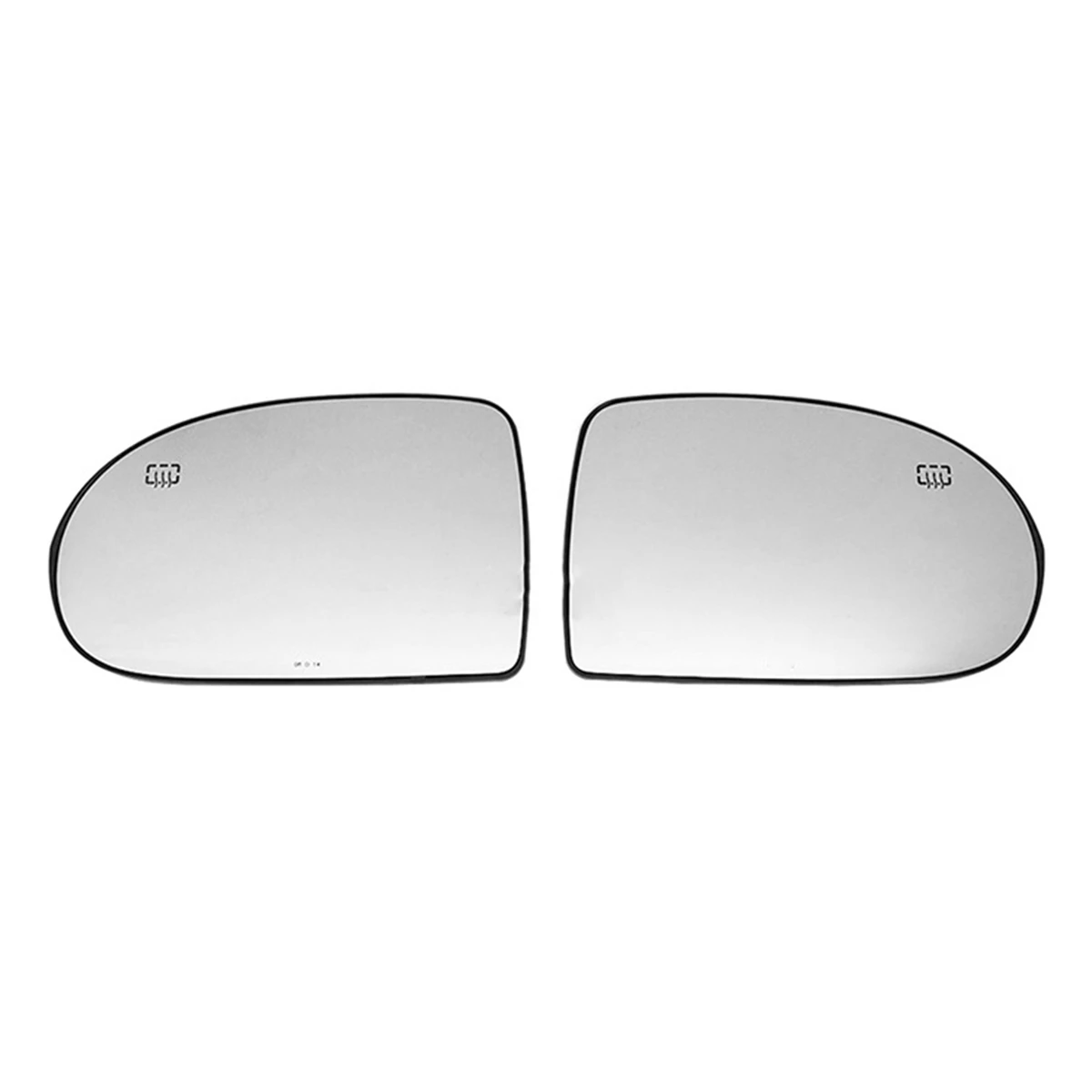 2pcs Door Wing Side Mirror Glass Heated With Backing Plate For Jeep Compass 2007 2017 Left