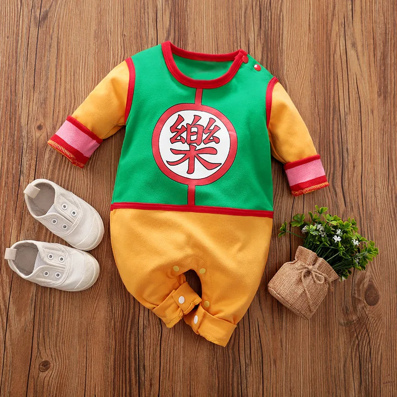 

Dragon DBZ 0-18 Months 100% Cotton Anime Costume Outfit Baby Boy Clothes Newborns Rompers Jumpsuit Girls Toddler Kids Body