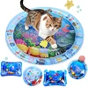 Cat Playing Water Mat Sensory Water Play Mat For Cat Pvc Ocean Fish Crawling Induction Cat Playing Water Mat Interactive Cat Toy 1