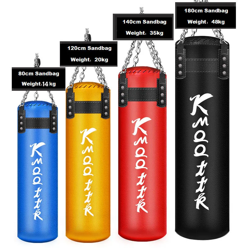 

PU Leather Punching Boxing Bag, Punching Bags for Adults, MMA Muay Thai Taekwondo Sanda,Home Boxing Training, 180cm,160cm,140cm