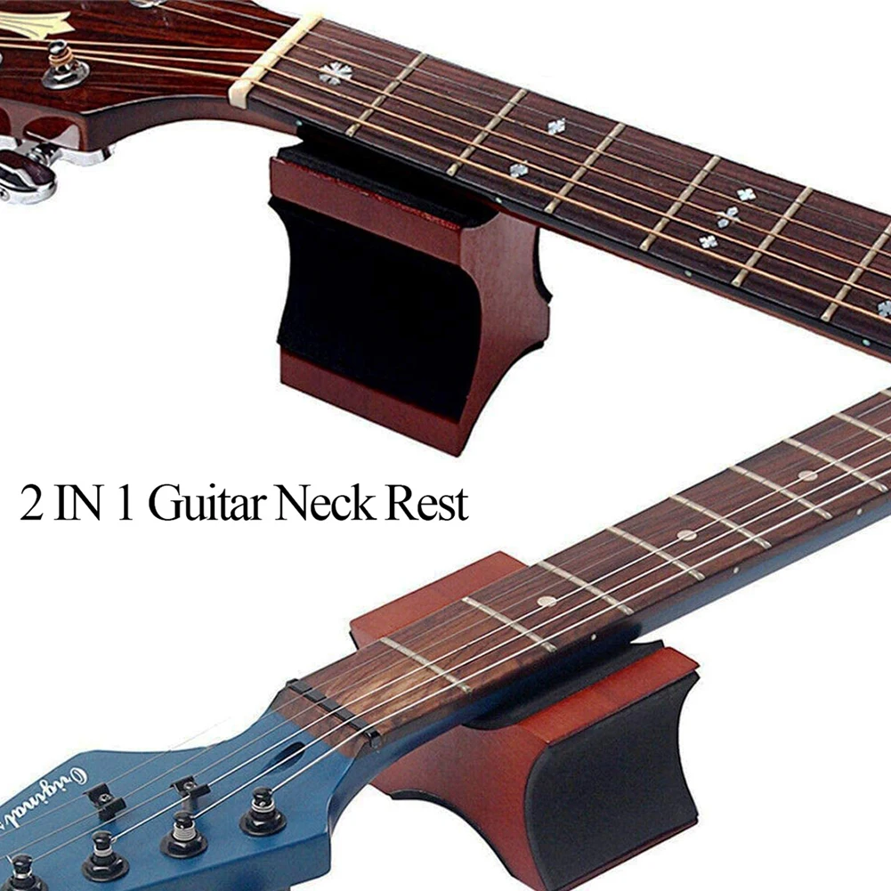 Guitar Neck Rest Support 2 Usage Height Electric Acoustic Bass Mandolin