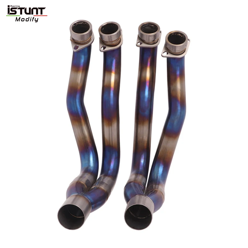 Motorcycle Exhaust Modified For YAMAHA MT-10 YZF-R1 MT10 R1 2015 - 2022 Titanium Alloy Motor Escape Front Connection Link Pipe - Image 5