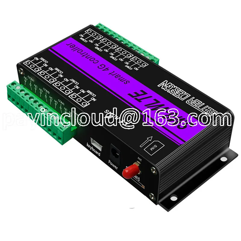 

SM8-WLTE-EU 4G Eight-Way Mobile Phone Control Temperature and Humidity Alarm App/Web Remote SMS Phone