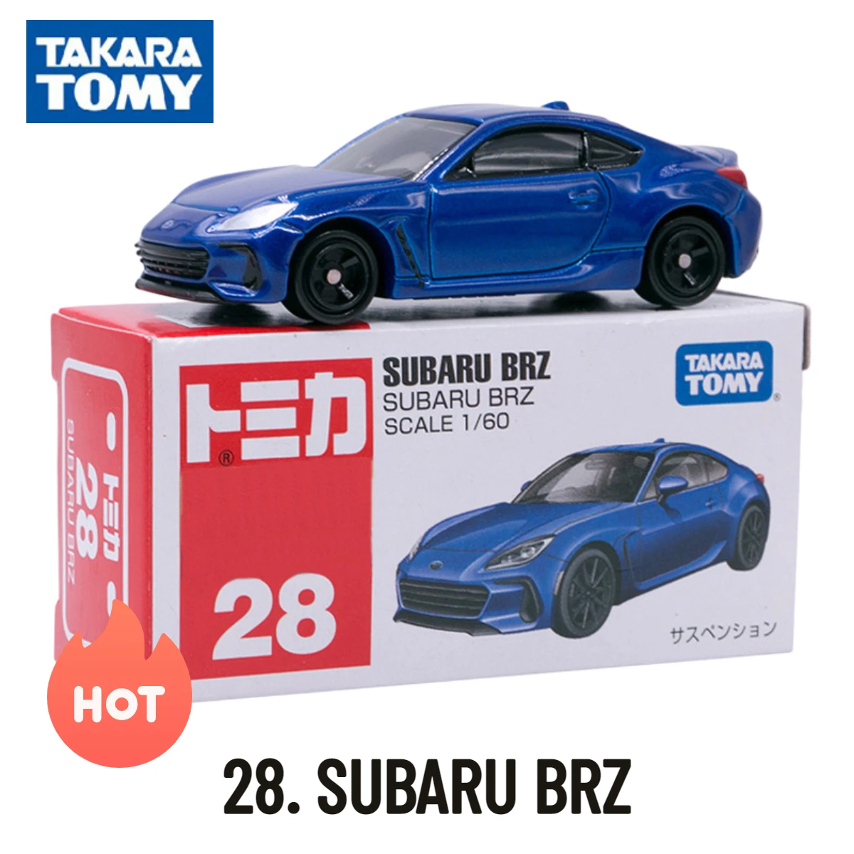 Takara Tomy Tomica Cars 1-30, Scale Model SUBARU BRZ Replica, Kids Room Decor Xmas Gift Toys for Baby Boys