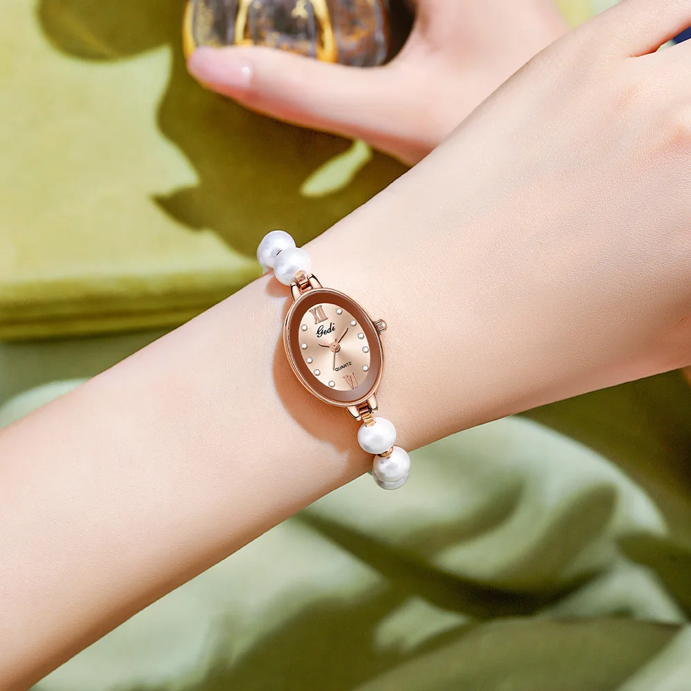 Cute Women Pearl Bracelet Watches Top Brand Luxury 30M Water Resistance Ladies Quartz Jewelry Watches Fashion Woman Accessories