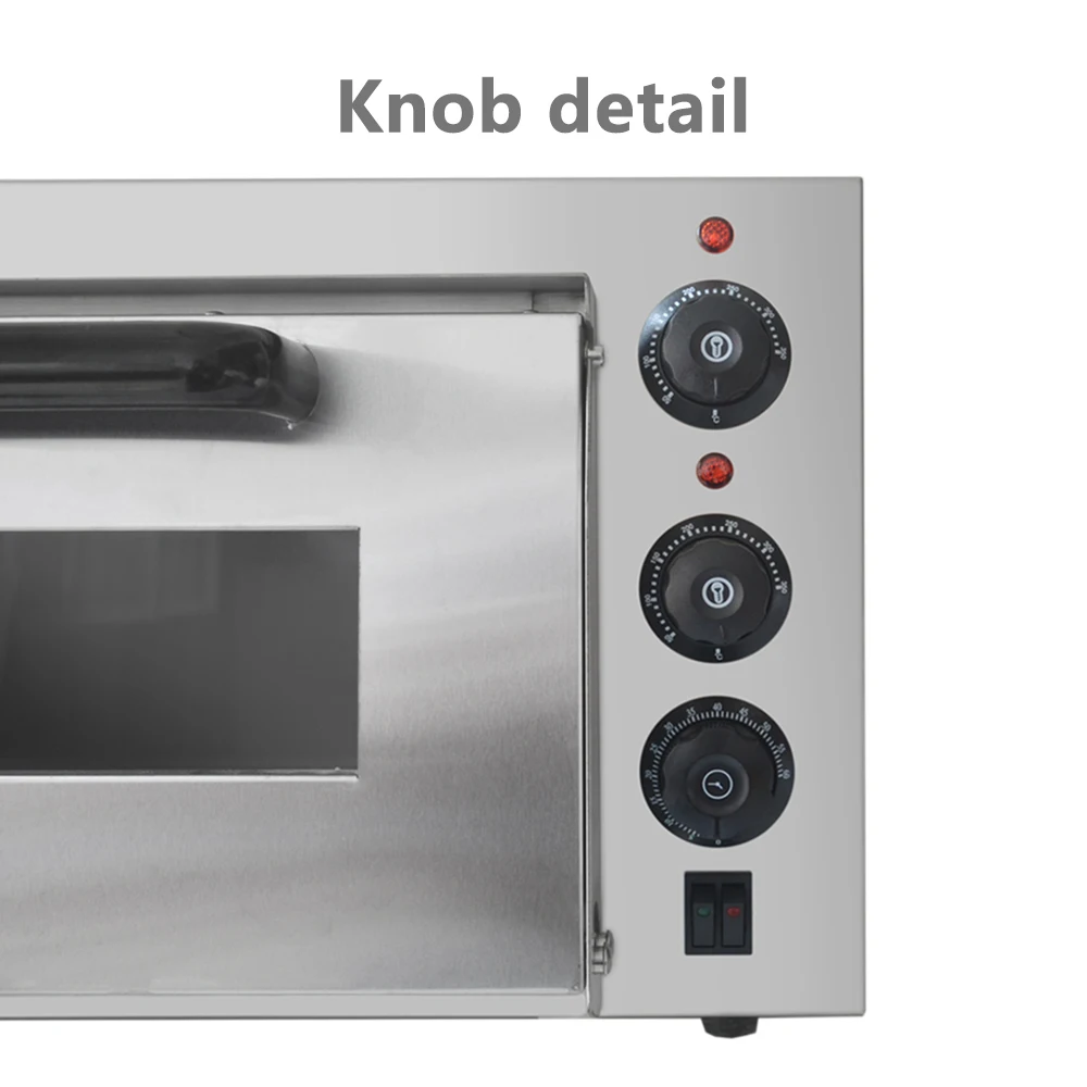 XEOLEO 13' Electric Pizza Oven Baker Oven Single Layer Stainless Steel Baking Machine Commercial Professional baking oven 4