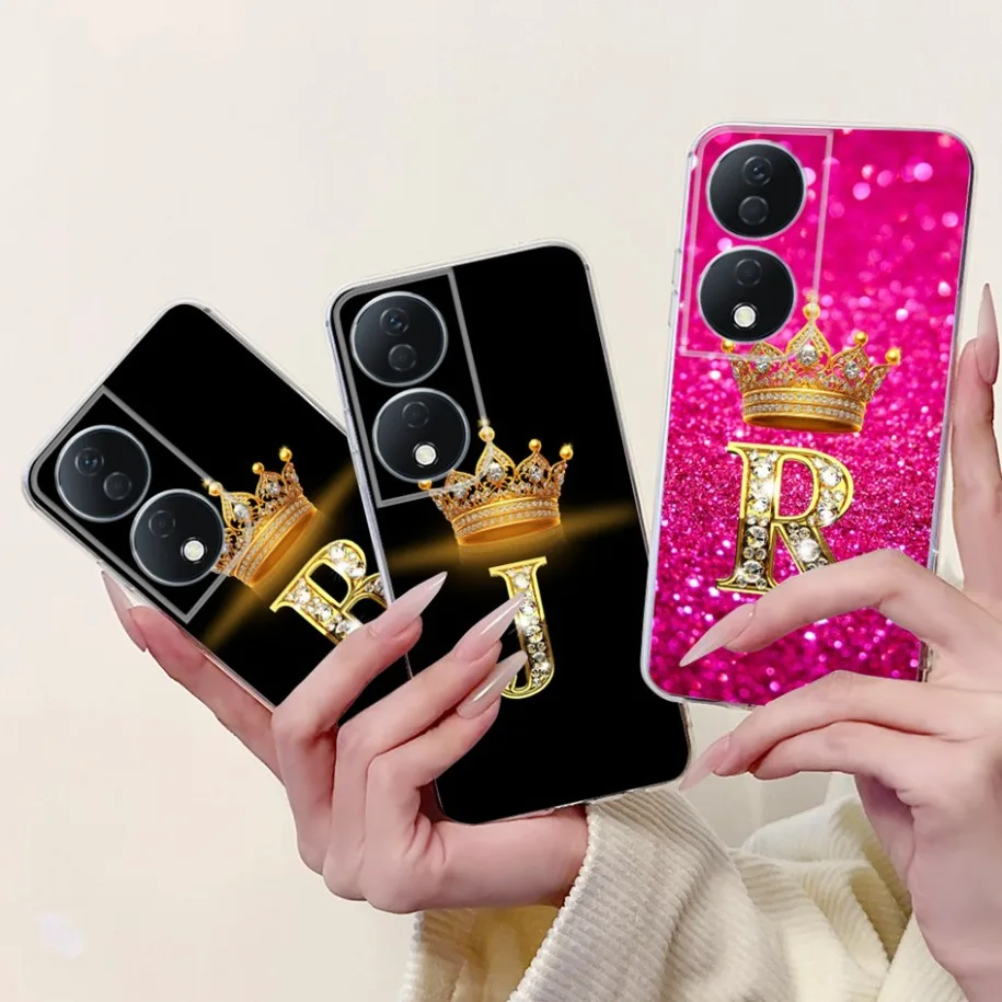 Cute Letters Soft Silicone Phone Case for Honor - Durable and Stylish Cover