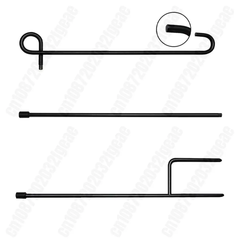 Garden Flag Stand Holder with Windproof Clip Banner Pole Holder Outdoor Iron Flagpole Flag Rack Outdoor Lawn Garden Decoration