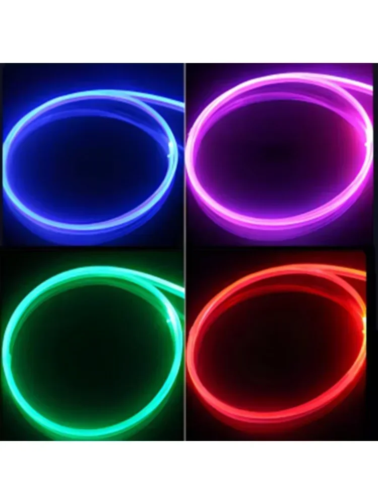 Light guide fiber 1 2 3 4 5 6 7 8 10mm ultra bright soft MMA PTFE whole body luminescent light guide strip
