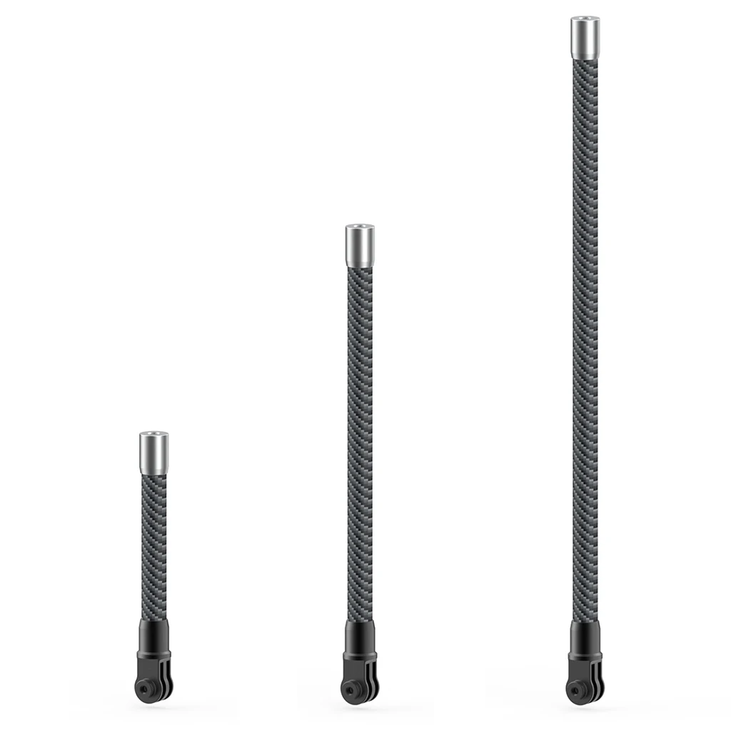 Carbon Fiber Extension Pole Rod 1/4 Screw Self Stick Monopod Bar for Gopro 13 12