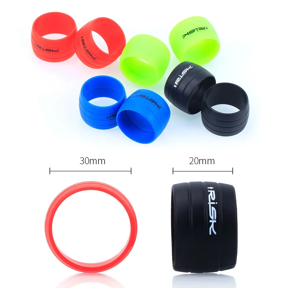 1Pair Silicone Cycling Handlebar Tape Fixing Sleeve Ring Anti-skip Waterproof Plugs Protective Cover Bike Rubber Road Hand bike handlebar tape,bicycle accessories