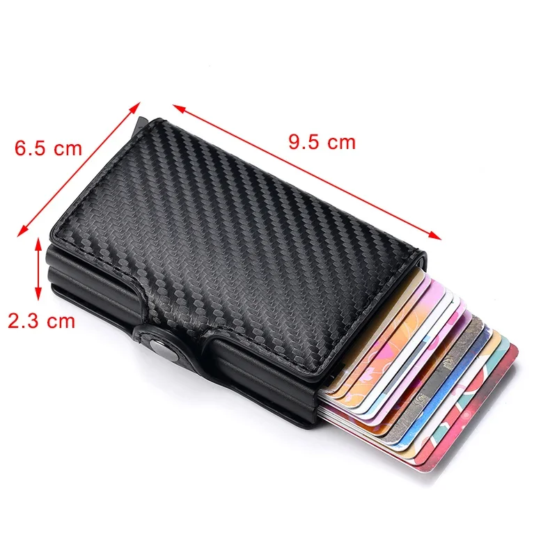 Anti Rfid Credit Card Holder Mens 14 Bank Cardholder Case Wallet Metal Minimalist Wallet Money Bag