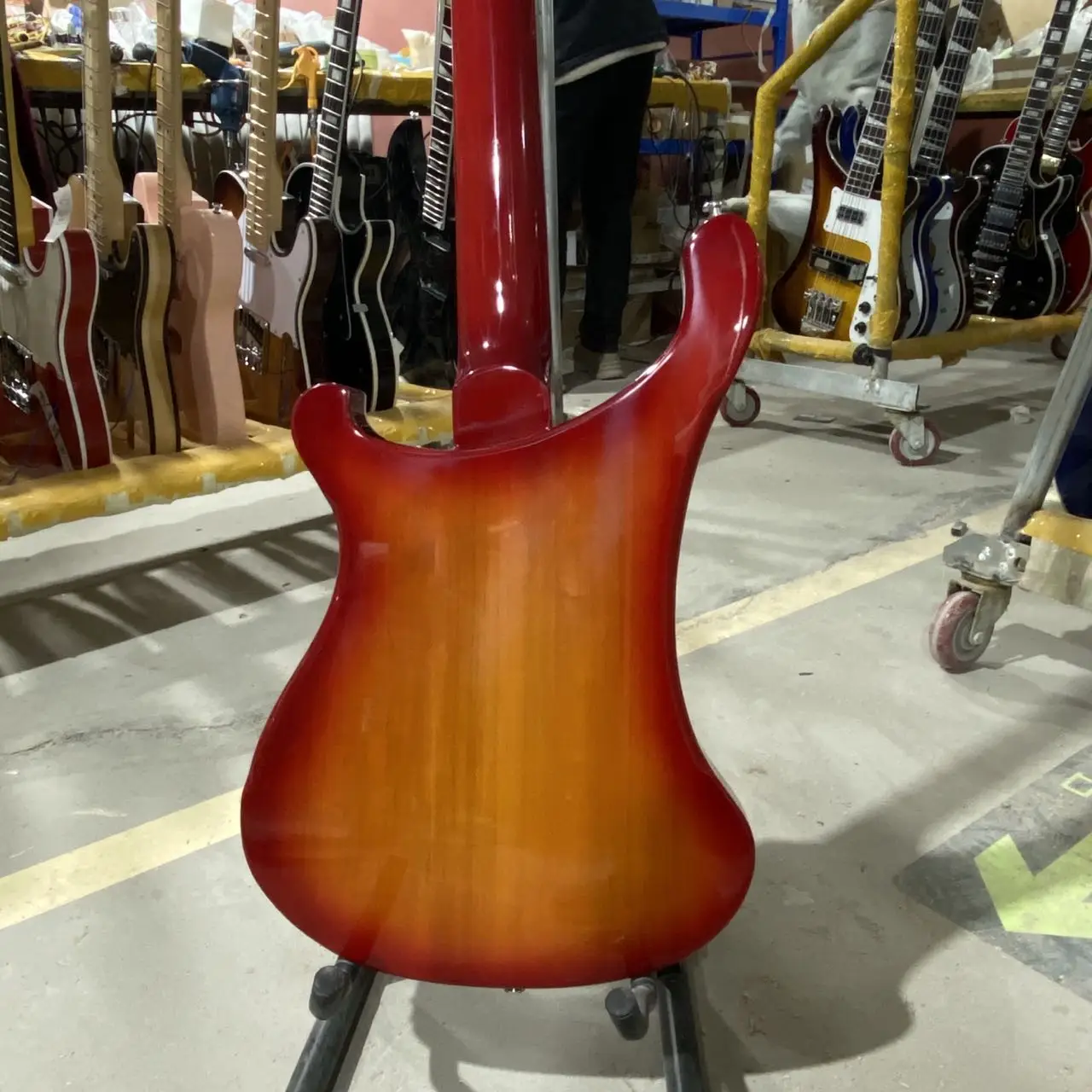 Rickener-高品質のエレキギター,4003ベース,チェリーサン
