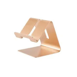 Sleek Aluminum Universal Smartphone Stand (Gold)