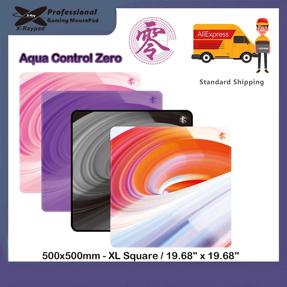 500x500x4mm Xraypad Aqua Control Zero Gaming Mouse PadsWith Durable ...