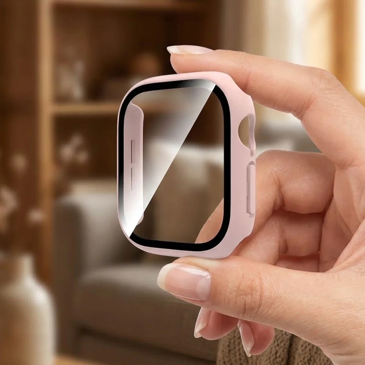 Premium Tempered Glass and Case Screen Protector with Bumper for Smartwatch Accessories