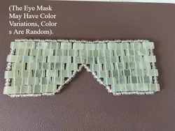 Jade Stone Facial Eye Mask & Massager for Anti - Aging Cold Therapy (Light Green Color)