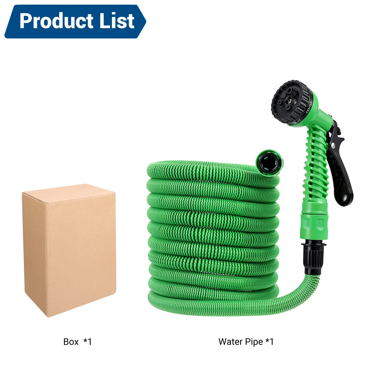 Drillpro Hochdruck erweiterbares Wasserrohr 6 x 9,5 mm Latex-Polyester-Schnellanschlüsse 1/2 Zoll 3/4 Zoll Wasserhahn PP-Spritzpistole für den Garten – Detail 3