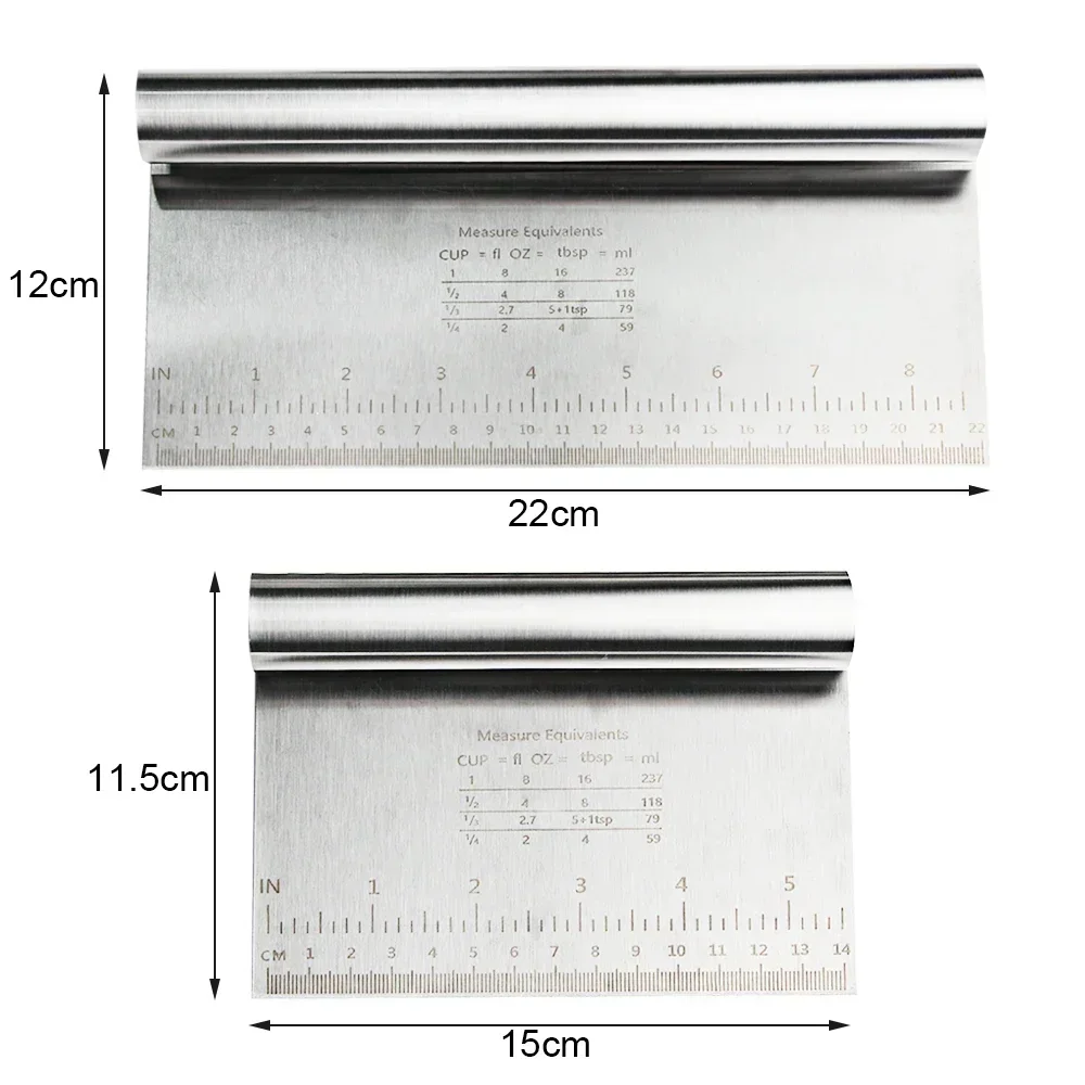 Dough Chopper Bench Scraper Pastry Cutter Cake Scraper Scale Cake Baking Noodle Dough Knife vegetable slicer,food slicer