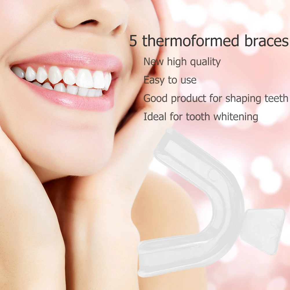 2/4pc Mouth Guard EVA Teeth Protector Night Guard Mouth Tray for Bruxism Grinding Anti-snoring Teeth Whitening Boxing Protection