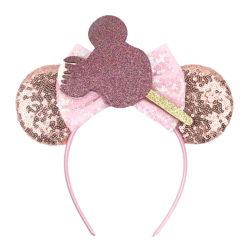 Pareja de Diademas con orejas de Minnie con lazo rojo y Mickey Mouse 2 Pareja de Diademas con orejas de Minnie con lazo rojo y Mickey Mouse 2