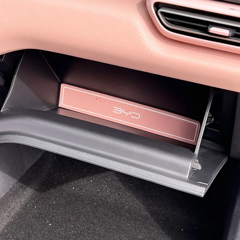 Car Coaster Pads For BYD Dolphin Mini By Slot Storage Water Cup Mat Non-Slip Mat Car Interior Supplies Artifact Decoration Interior Anti-Dirty