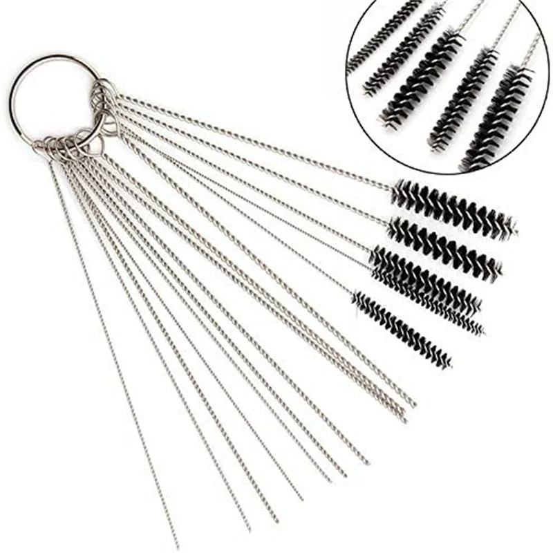 Carburetor Cleaning Tool Carbon Dirt Jet Remove Brushes Needles Car Motorcycle Moped Scooter ATV Carb Jets Wire Cleaner Kits