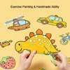 Kids Drawing Toys Sticky Coloring Roll Paper DIY Graffiti Scroll Color Filling Paper Painting Educational Toys for Girls Gift 5
