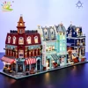 HUIQIBAO Toys MOC City Corner Coffee Shop Architecture Style Street View Micro Building Blocks for Children Construction Bricks 1