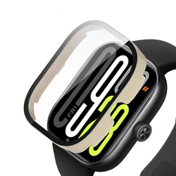 Enhanced Screen Protector & Protective Cover for Xiaomi Redmi Watch - Tempered Glass with PC Bumper (Ivory)