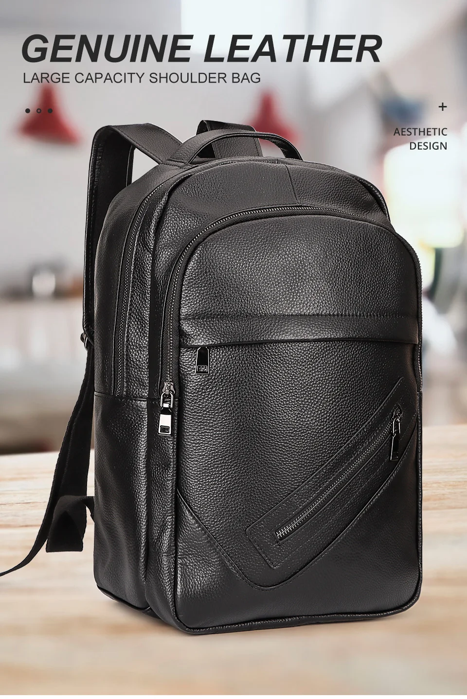 Tuerer Designer Rucksack Designer Leather Classic Rucksack Bag - The Backpack Shop UK