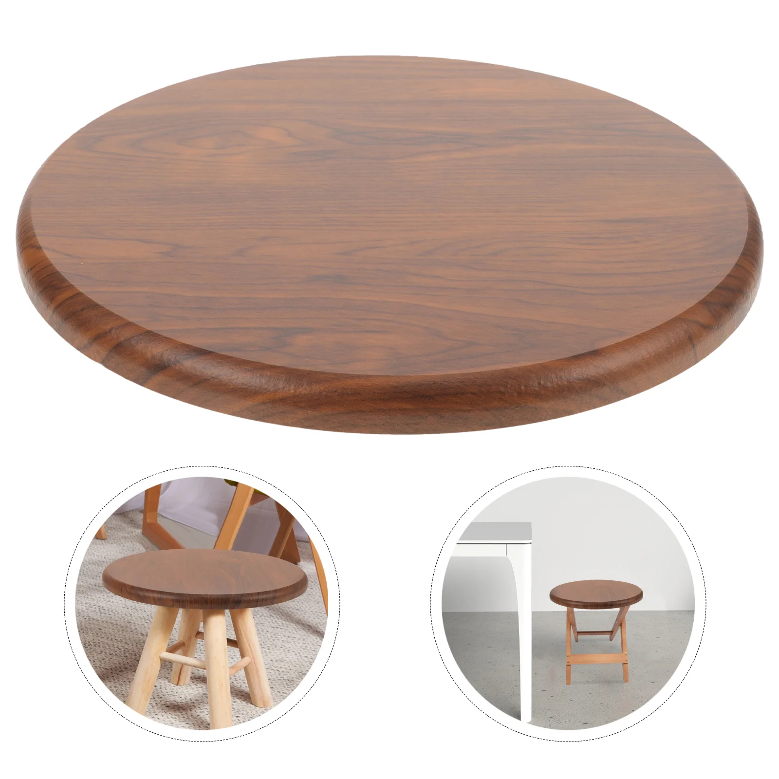 

Circle Chair Solid Wood Stool Buckle Bar Seating Part Round Thicken Wooden Accessory Chair for Home Replacement