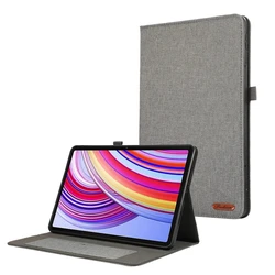 Cowboy Fabric Flip Stand Tablet Case Shell for RedmiPad 2 Pro 12.1 (Gray)