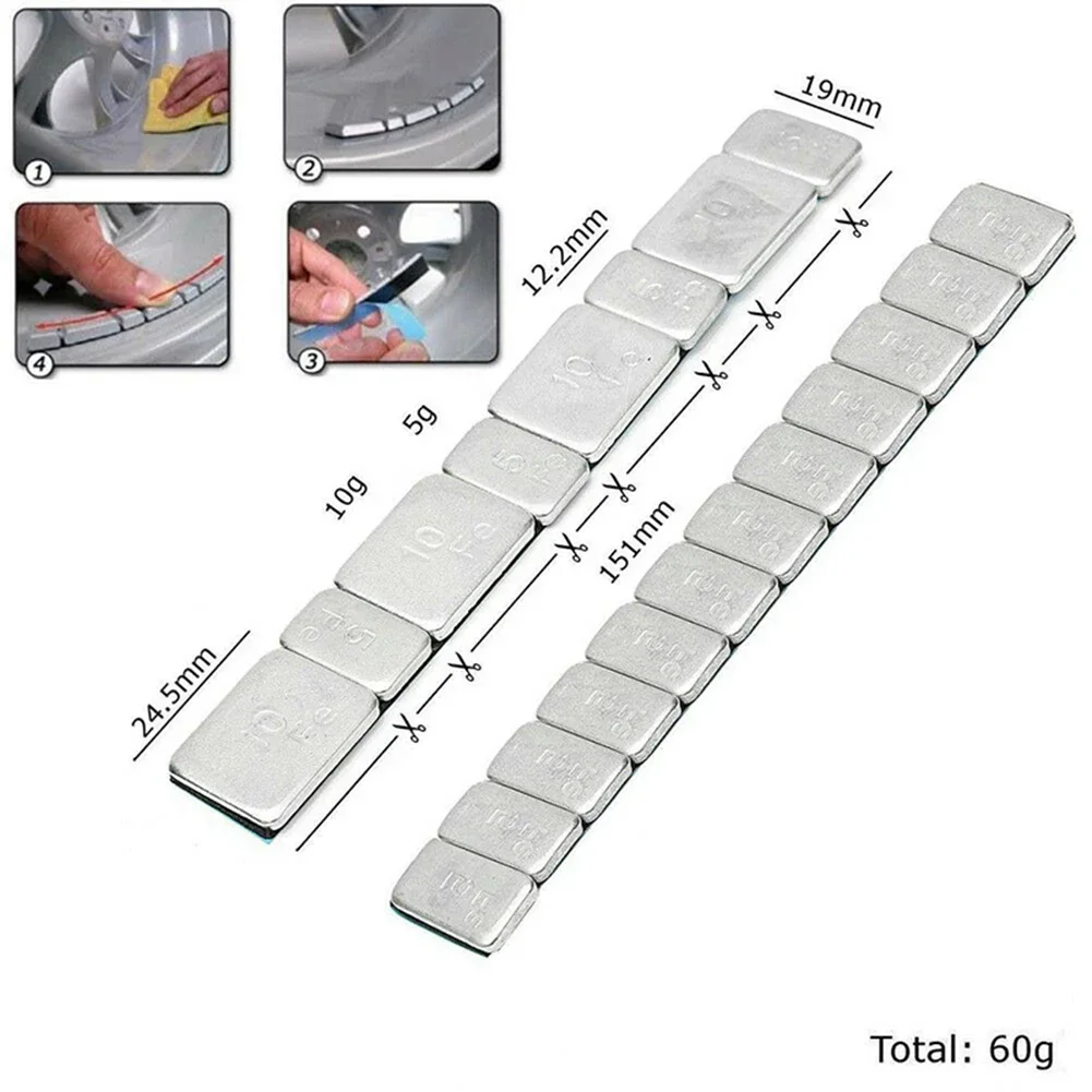 Automobile Balance Block 60g 5g/10g Wheel Balancer for Cars Motorcycle