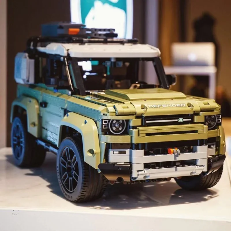 

Совместимый высокотехнологичный автомобиль серии Supercar Land Rover Guardian Off-модель дорожного транспортного средства строительные блоки кирпичи 42110 игрушки для детей