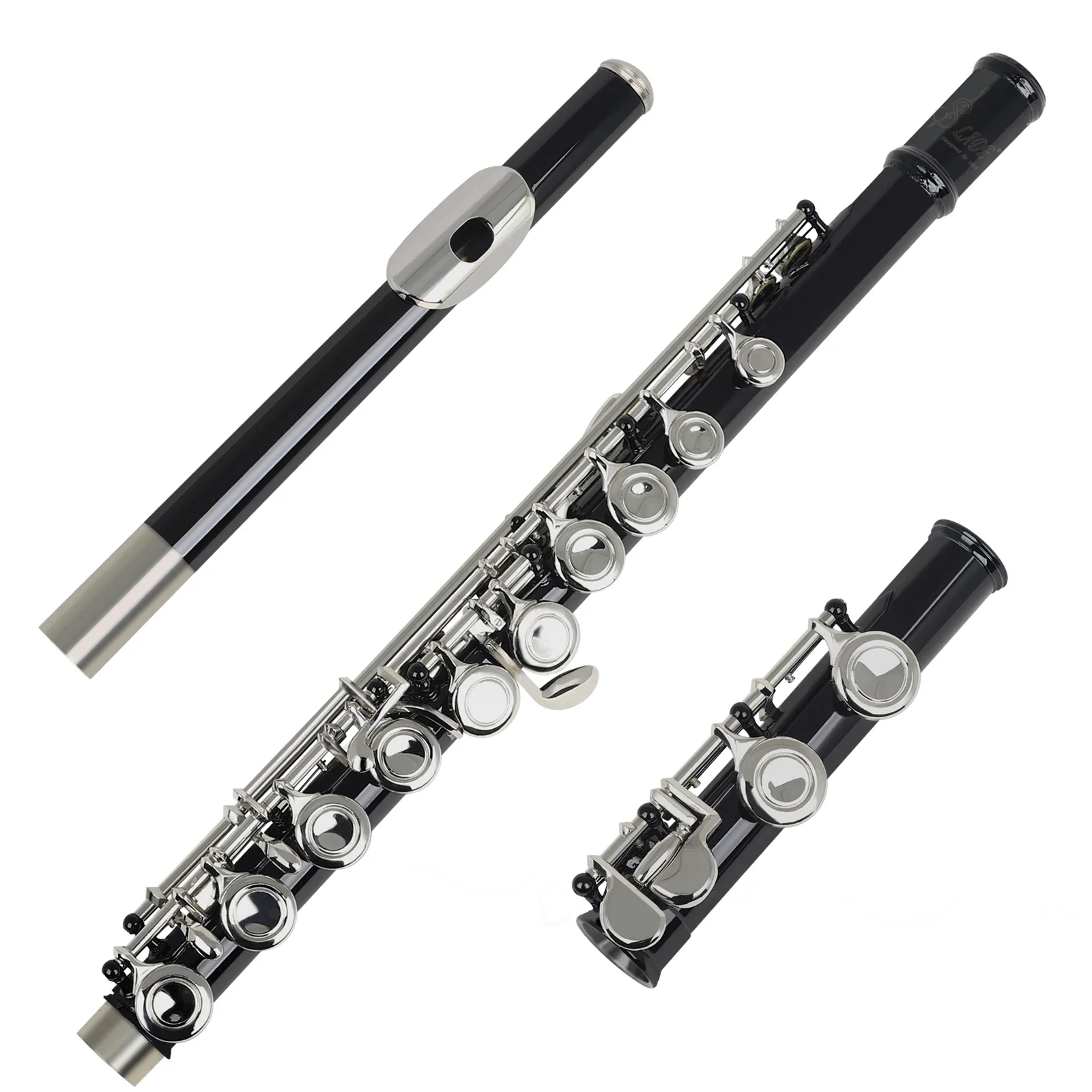 Transverse Flute 16 Closed Holes C Key with E key