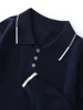 Men's 100% Cashmere Polo Sweater Autumn Winter Basic Smart Casual Long Sleeve Pullover Cashmere Knitwear Soft Comfy Clothing Top 4